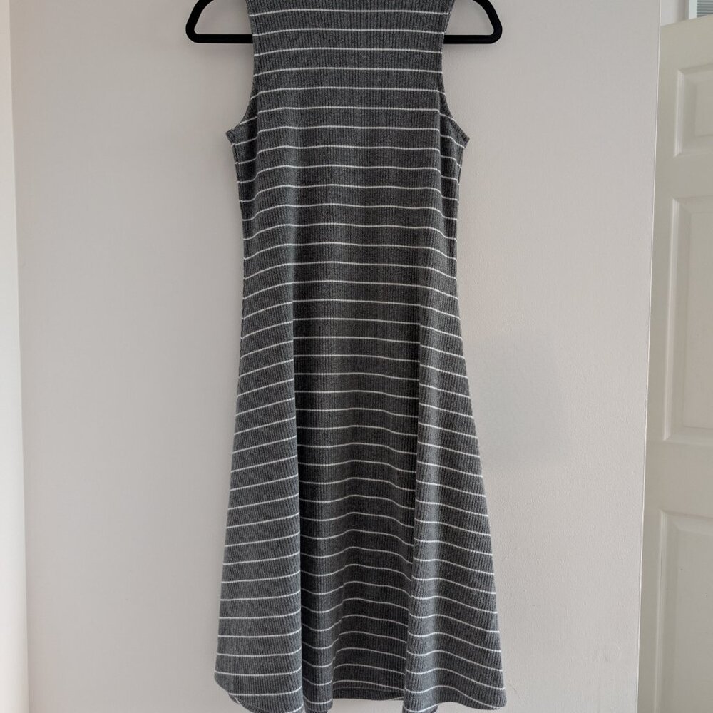 3/$30 Long button down striped dress - Picture 6 of 8